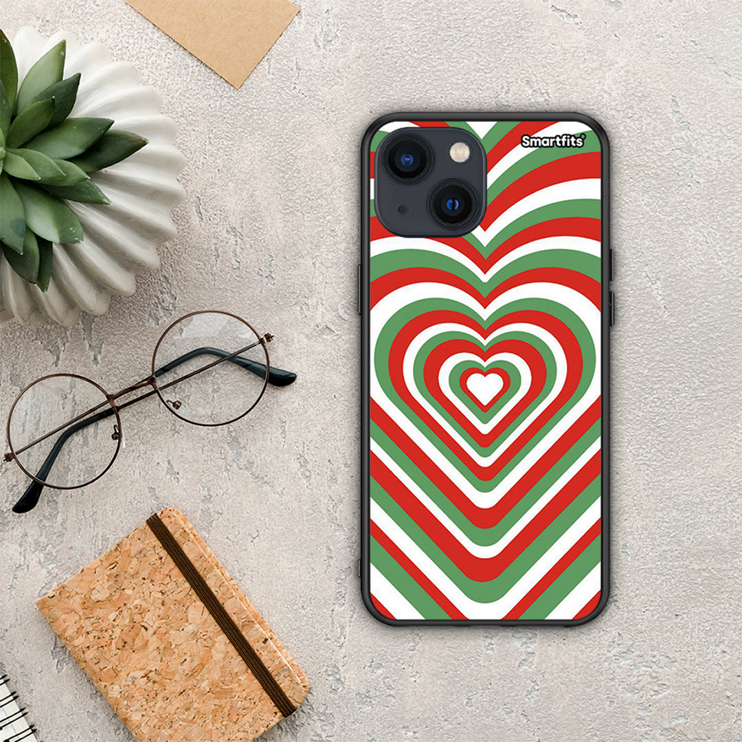 Christmas Hearts - iPhone 13 mini case