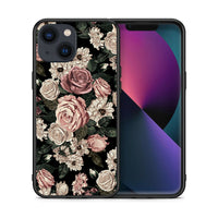 Thumbnail for Θήκη iPhone 13 Mini Wild Roses Flower από τη Smartfits με σχέδιο στο πίσω μέρος και μαύρο περίβλημα | iPhone 13 Mini Wild Roses Flower case with colorful back and black bezels