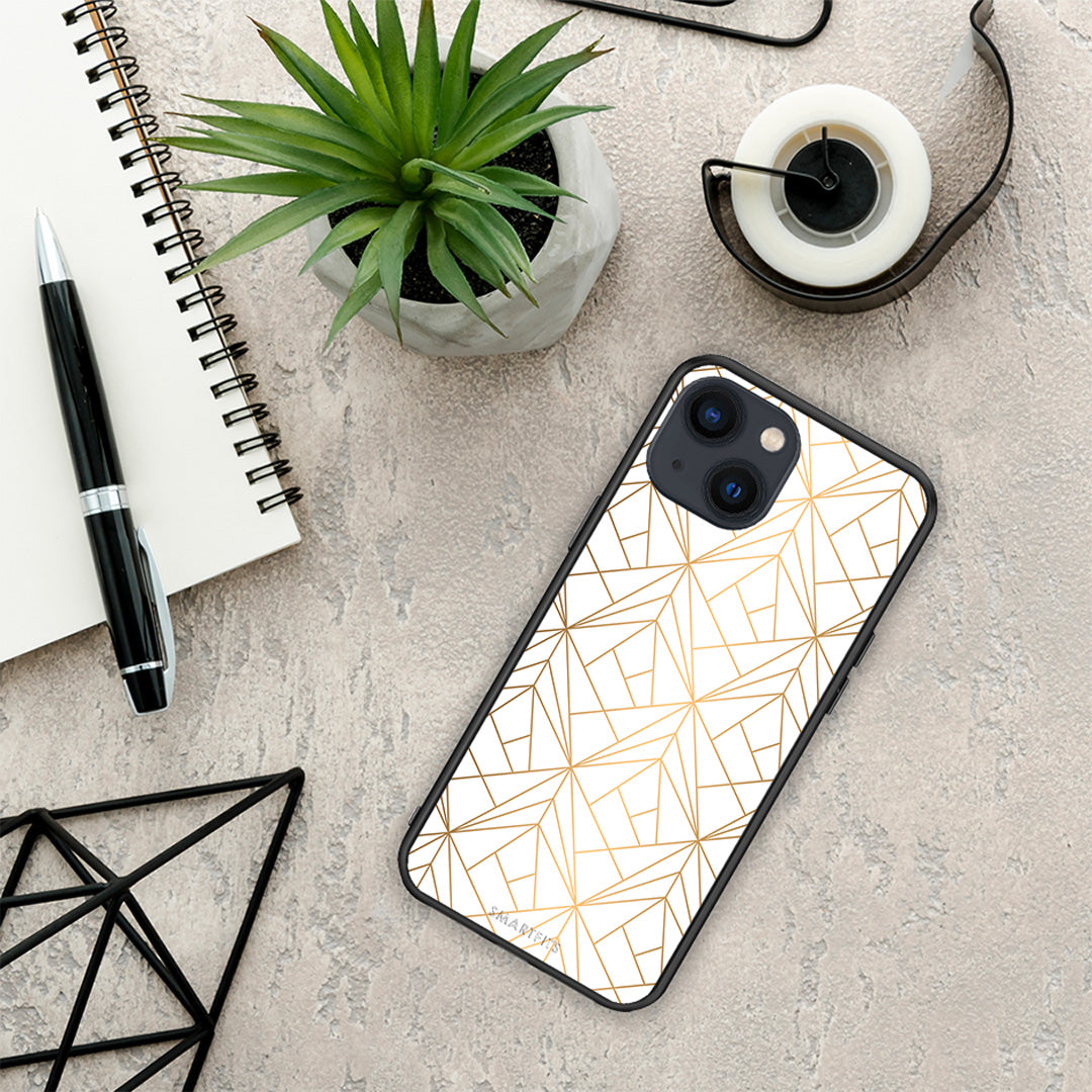 Geometric Luxury White - iPhone 13 mini case