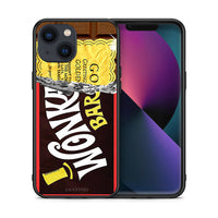 Thumbnail for Θήκη iPhone 13 Golden Ticket από τη Smartfits με σχέδιο στο πίσω μέρος και μαύρο περίβλημα | iPhone 13 Golden Ticket case with colorful back and black bezels