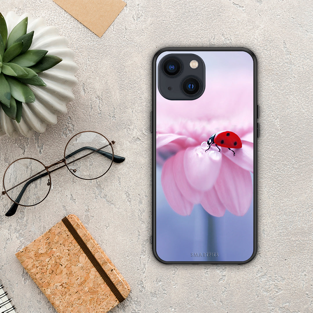 Ladybug Flower - iPhone 13 mini case