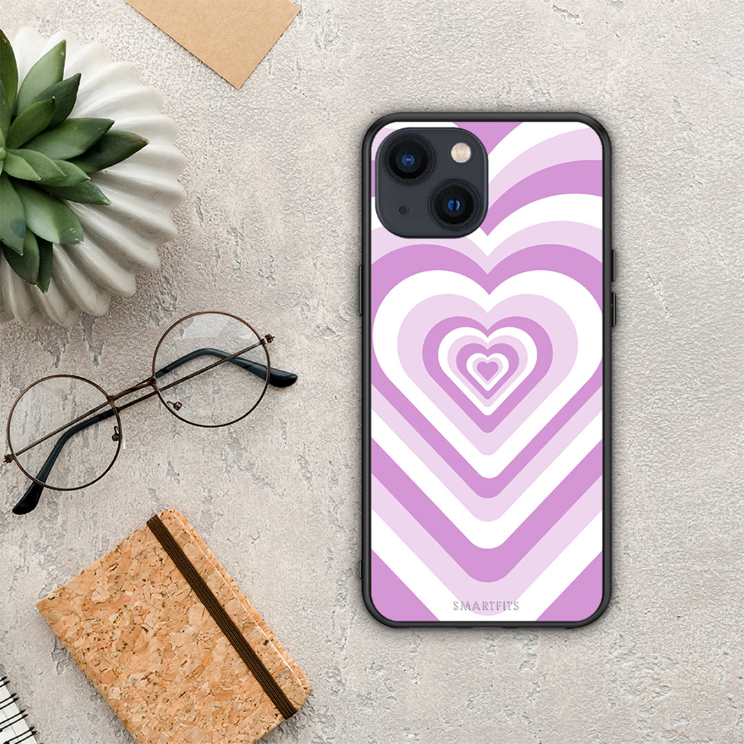 Lilac Hearts - iPhone 13 mini case