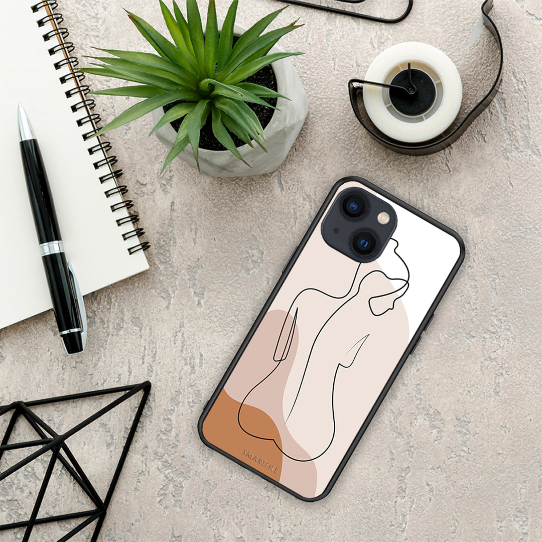 LineArt Woman - iPhone 13 case 
