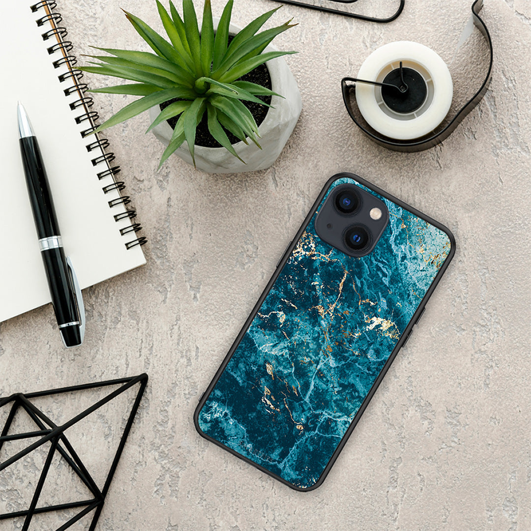 Marble Blue - iPhone 13 case 