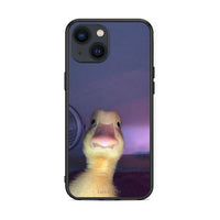 Thumbnail for iPhone 13 Meme Duck θήκη από τη Smartfits με σχέδιο στο πίσω μέρος και μαύρο περίβλημα | Smartphone case with colorful back and black bezels by Smartfits
