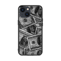 Thumbnail for iPhone 13 Money Dollars θήκη από τη Smartfits με σχέδιο στο πίσω μέρος και μαύρο περίβλημα | Smartphone case with colorful back and black bezels by Smartfits