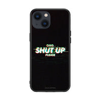 Thumbnail for iPhone 13 OMG ShutUp θήκη από τη Smartfits με σχέδιο στο πίσω μέρος και μαύρο περίβλημα | Smartphone case with colorful back and black bezels by Smartfits
