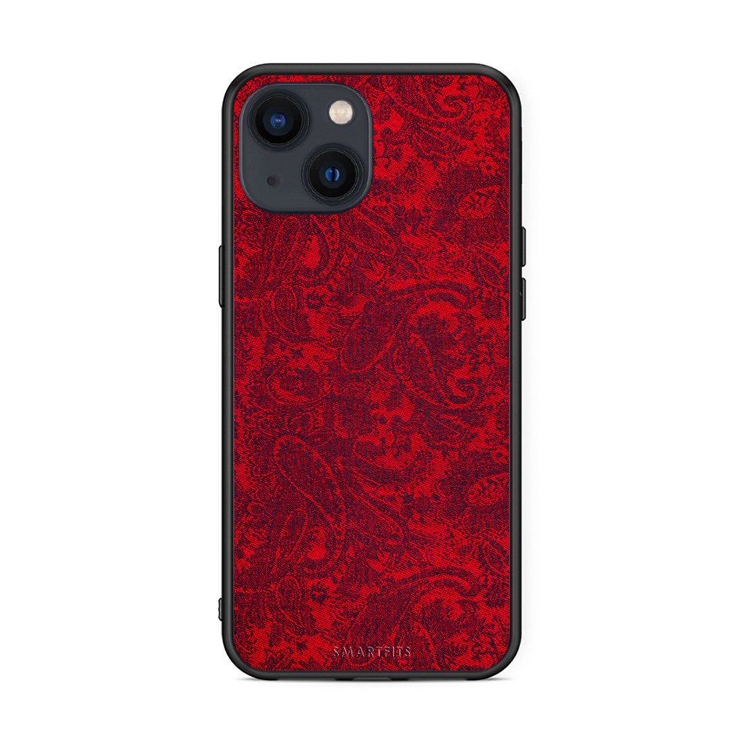 iPhone 13 Paisley Cashmere θήκη από τη Smartfits με σχέδιο στο πίσω μέρος και μαύρο περίβλημα | Smartphone case with colorful back and black bezels by Smartfits