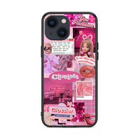 Thumbnail for iPhone 13 Mini Pink Love Θήκη Αγίου Βαλεντίνου από τη Smartfits με σχέδιο στο πίσω μέρος και μαύρο περίβλημα | Smartphone case with colorful back and black bezels by Smartfits