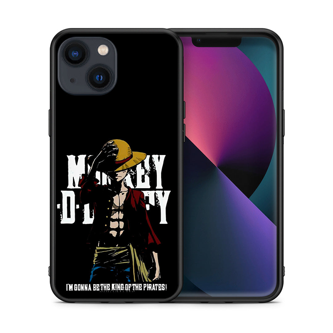 Θήκη iPhone 13 Pirate King από τη Smartfits με σχέδιο στο πίσω μέρος και μαύρο περίβλημα | iPhone 13 Pirate King case with colorful back and black bezels