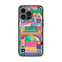 Thumbnail for iPhone 13 Pro Bubbles Soap θήκη από τη Smartfits με σχέδιο στο πίσω μέρος και μαύρο περίβλημα | Smartphone case with colorful back and black bezels by Smartfits