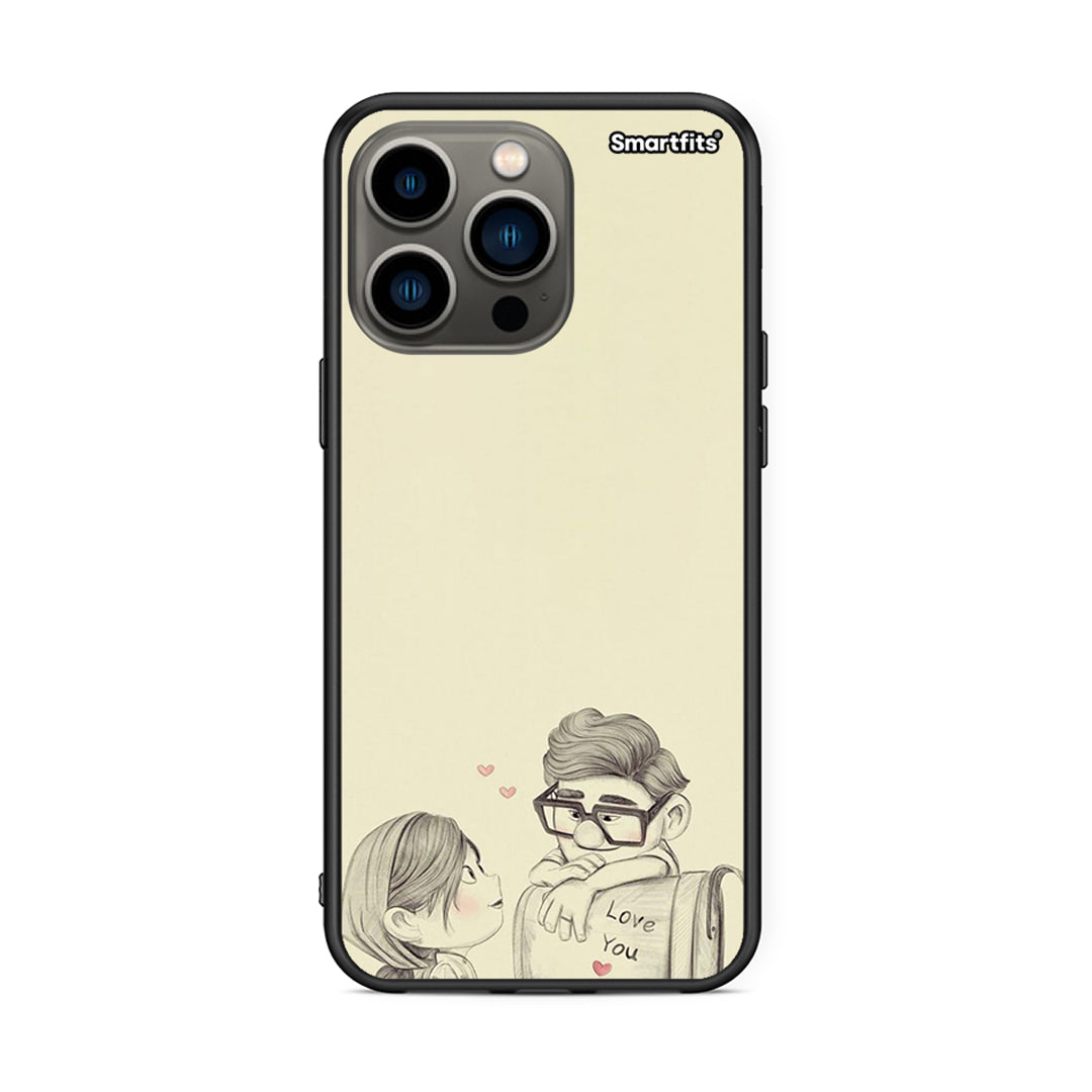 iPhone 13 Pro Carl And Ellie θήκη από τη Smartfits με σχέδιο στο πίσω μέρος και μαύρο περίβλημα | Smartphone case with colorful back and black bezels by Smartfits