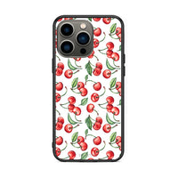 Thumbnail for iPhone 13 Pro Cherry Summer θήκη από τη Smartfits με σχέδιο στο πίσω μέρος και μαύρο περίβλημα | Smartphone case with colorful back and black bezels by Smartfits