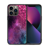 Thumbnail for Θήκη iPhone 13 Pro Aurora Galaxy από τη Smartfits με σχέδιο στο πίσω μέρος και μαύρο περίβλημα | iPhone 13 Pro Aurora Galaxy case with colorful back and black bezels