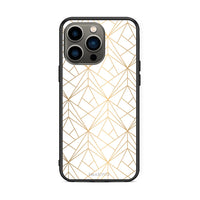 Thumbnail for 111 - iPhone 13 Pro Luxury White Geometric case, cover, bumper