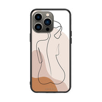 Thumbnail for iPhone 13 Pro LineArt Woman θήκη από τη Smartfits με σχέδιο στο πίσω μέρος και μαύρο περίβλημα | Smartphone case with colorful back and black bezels by Smartfits