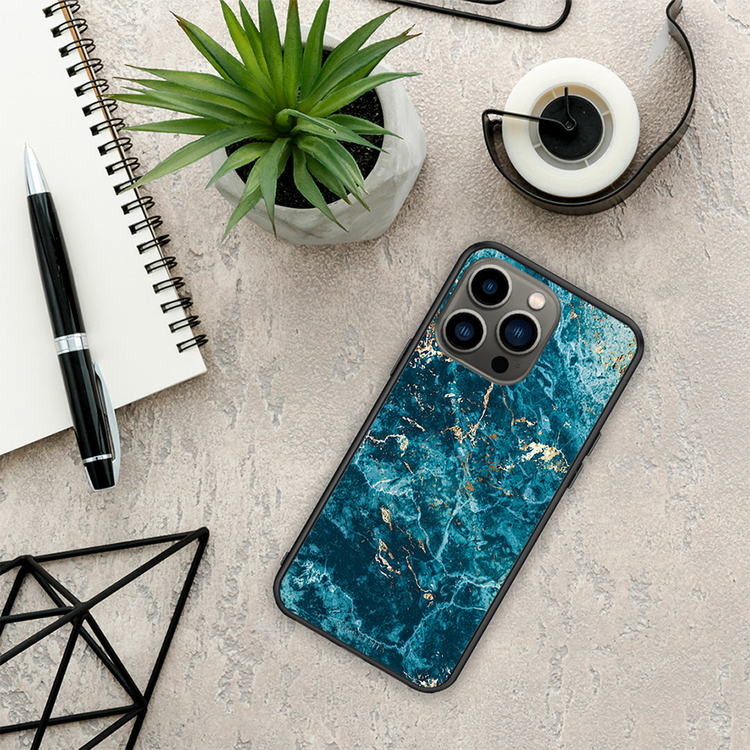 Marble Blue - iPhone 13 Pro case