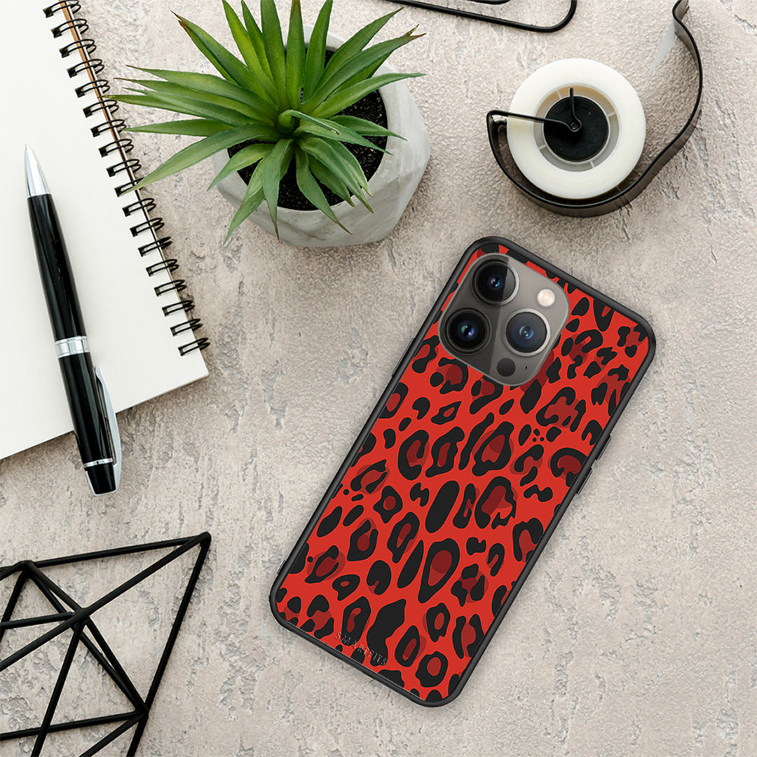 Animal Red Leopard - iPhone 13 Pro Max case