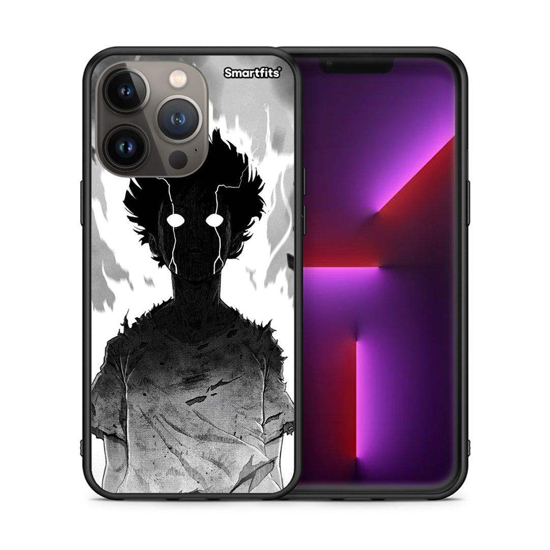 Θήκη iPhone 13 Pro Max Anime Boy από τη Smartfits με σχέδιο στο πίσω μέρος και μαύρο περίβλημα | iPhone 13 Pro Max Anime Boy case with colorful back and black bezels