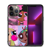 Thumbnail for Θήκη Αγίου Βαλεντίνου iPhone 13 Pro Max Bubble Girls από τη Smartfits με σχέδιο στο πίσω μέρος και μαύρο περίβλημα | iPhone 13 Pro Max Bubble Girls case with colorful back and black bezels