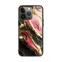 Thumbnail for iPhone 13 Pro Max Glamorous Pink Marble θήκη από τη Smartfits με σχέδιο στο πίσω μέρος και μαύρο περίβλημα | Smartphone case with colorful back and black bezels by Smartfits