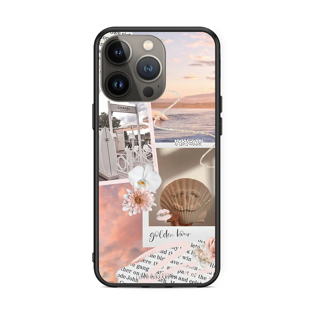 iPhone 13 Pro Max Golden Hour Θήκη Αγίου Βαλεντίνου από τη Smartfits με σχέδιο στο πίσω μέρος και μαύρο περίβλημα | Smartphone case with colorful back and black bezels by Smartfits