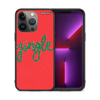 Thumbnail for Θήκη iPhone 13 Pro Max Jingle Xmas από τη Smartfits με σχέδιο στο πίσω μέρος και μαύρο περίβλημα | iPhone 13 Pro Max Jingle Xmas case with colorful back and black bezels