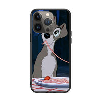 Thumbnail for iPhone 13 Pro Max Lady And Tramp 1 Θήκη Αγίου Βαλεντίνου από τη Smartfits με σχέδιο στο πίσω μέρος και μαύρο περίβλημα | Smartphone case with colorful back and black bezels by Smartfits