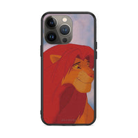 Thumbnail for iPhone 13 Pro Max Lion Love 1 Θήκη Αγίου Βαλεντίνου από τη Smartfits με σχέδιο στο πίσω μέρος και μαύρο περίβλημα | Smartphone case with colorful back and black bezels by Smartfits