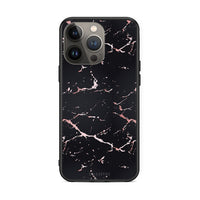 Thumbnail for 4 - iPhone 13 Pro Max Black Rosegold Marble case, cover, bumper