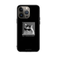 Thumbnail for iPhone 13 Pro Max Meme Cat θήκη από τη Smartfits με σχέδιο στο πίσω μέρος και μαύρο περίβλημα | Smartphone case with colorful back and black bezels by Smartfits