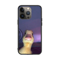 Thumbnail for iPhone 13 Pro Max Meme Duck θήκη από τη Smartfits με σχέδιο στο πίσω μέρος και μαύρο περίβλημα | Smartphone case with colorful back and black bezels by Smartfits
