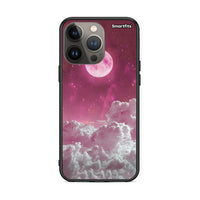 Thumbnail for iPhone 13 Pro Max Pink Moon Θήκη από τη Smartfits με σχέδιο στο πίσω μέρος και μαύρο περίβλημα | Smartphone case with colorful back and black bezels by Smartfits