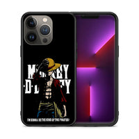 Thumbnail for Θήκη iPhone 13 Pro Max Pirate King από τη Smartfits με σχέδιο στο πίσω μέρος και μαύρο περίβλημα | iPhone 13 Pro Max Pirate King case with colorful back and black bezels