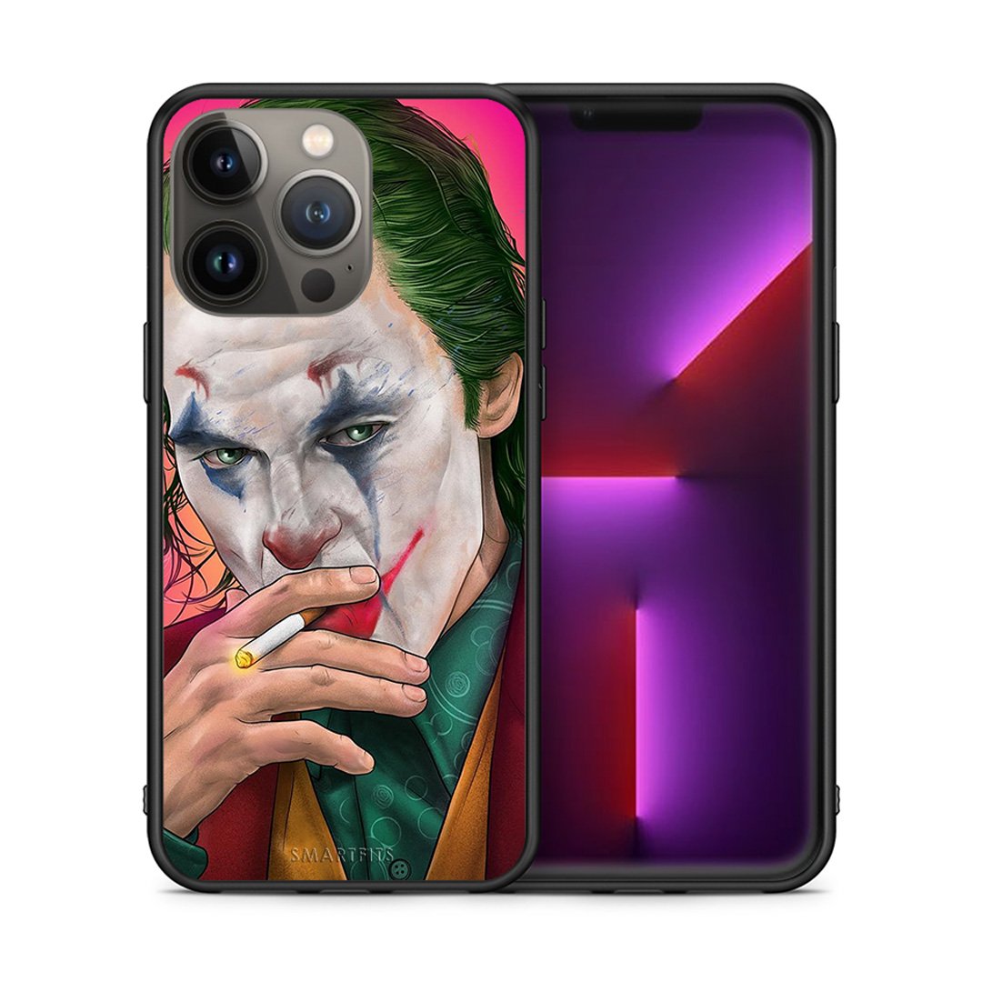 Θήκη iPhone 13 Pro Max JokesOnU PopArt από τη Smartfits με σχέδιο στο πίσω μέρος και μαύρο περίβλημα | iPhone 13 Pro Max JokesOnU PopArt case with colorful back and black bezels