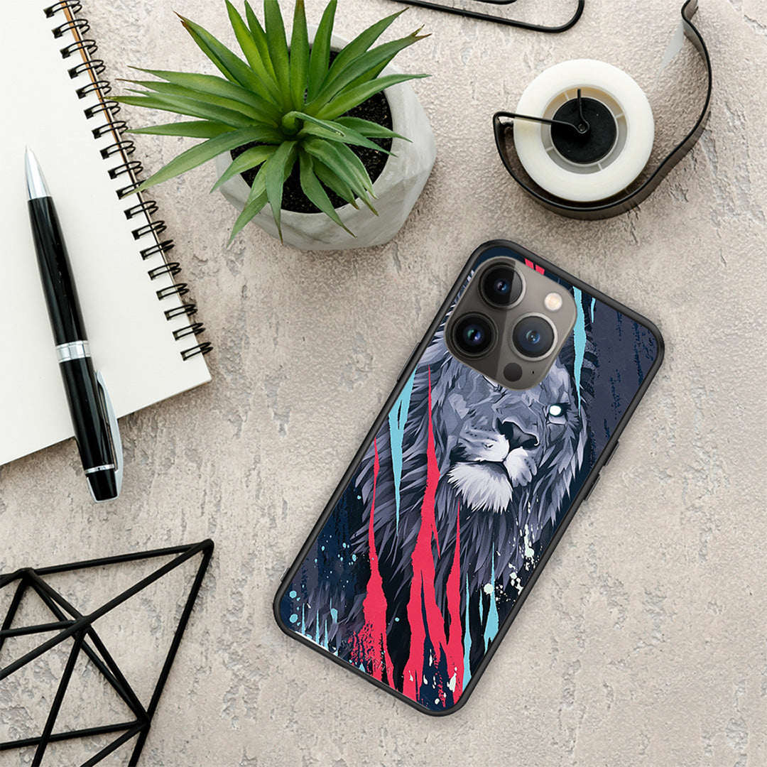 Popart Lion Designer - iPhone 13 Pro max case