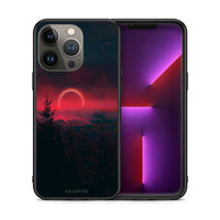 Thumbnail for Θήκη iPhone 13 Pro Max Sunset Tropic από τη Smartfits με σχέδιο στο πίσω μέρος και μαύρο περίβλημα | iPhone 13 Pro Max Sunset Tropic case with colorful back and black bezels