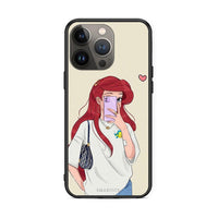 Thumbnail for iPhone 13 Pro Max Walking Mermaid Θήκη από τη Smartfits με σχέδιο στο πίσω μέρος και μαύρο περίβλημα | Smartphone case with colorful back and black bezels by Smartfits