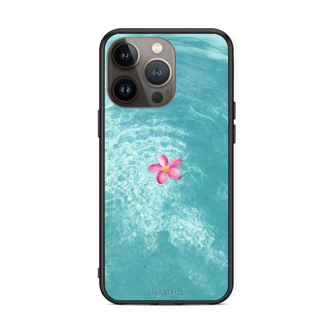 iPhone 13 Pro Max Water Flower Θήκη από τη Smartfits με σχέδιο στο πίσω μέρος και μαύρο περίβλημα | Smartphone case with colorful back and black bezels by Smartfits