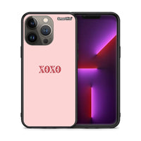 Thumbnail for Θήκη iPhone 13 Pro Max XOXO Love από τη Smartfits με σχέδιο στο πίσω μέρος και μαύρο περίβλημα | iPhone 13 Pro Max XOXO Love case with colorful back and black bezels