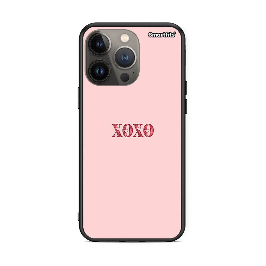 iPhone 13 Pro Max XOXO Love θήκη από τη Smartfits με σχέδιο στο πίσω μέρος και μαύρο περίβλημα | Smartphone case with colorful back and black bezels by Smartfits