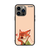 Thumbnail for iPhone 13 Pro Nick Wilde And Judy Hopps Love 1 θήκη από τη Smartfits με σχέδιο στο πίσω μέρος και μαύρο περίβλημα | Smartphone case with colorful back and black bezels by Smartfits