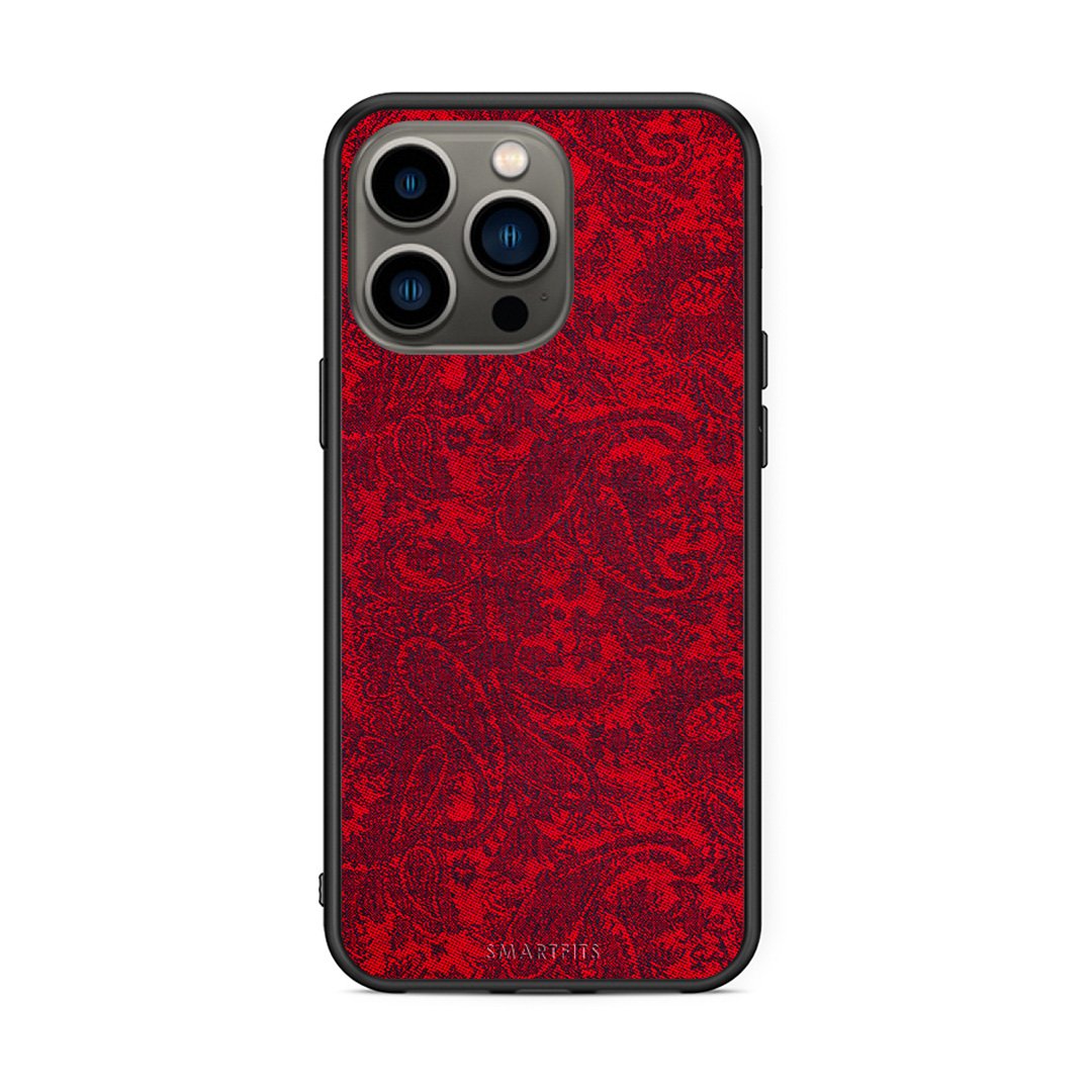 iPhone 13 Pro Paisley Cashmere θήκη από τη Smartfits με σχέδιο στο πίσω μέρος και μαύρο περίβλημα | Smartphone case with colorful back and black bezels by Smartfits