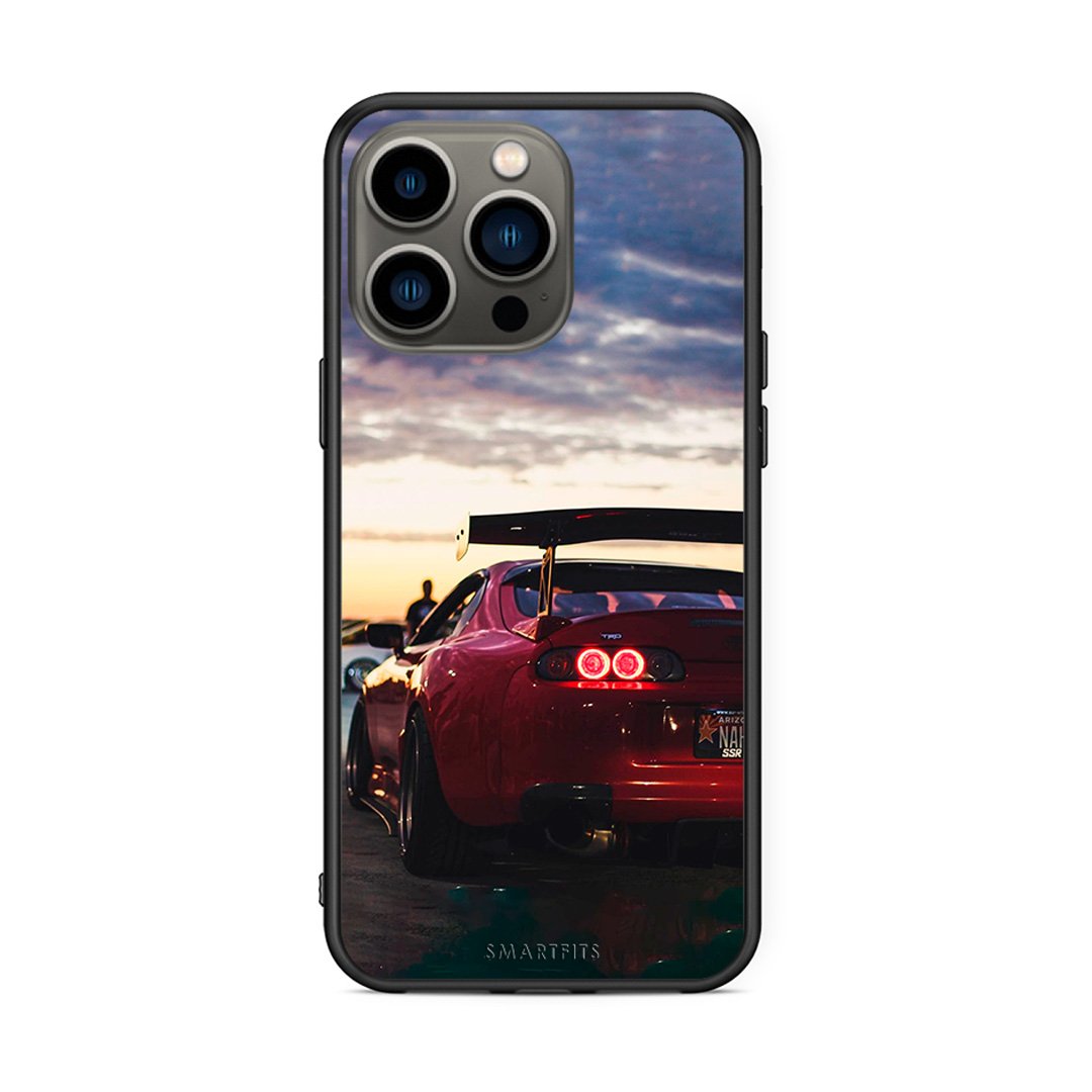 iPhone 13 Pro Racing Supra θήκη από τη Smartfits με σχέδιο στο πίσω μέρος και μαύρο περίβλημα | Smartphone case with colorful back and black bezels by Smartfits