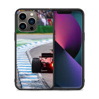 Thumbnail for Θήκη iPhone 13 Pro Racing Vibes από τη Smartfits με σχέδιο στο πίσω μέρος και μαύρο περίβλημα | iPhone 13 Pro Racing Vibes case with colorful back and black bezels