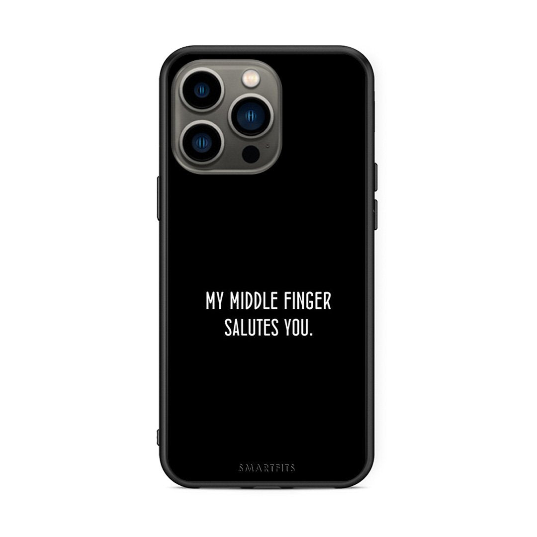 iPhone 13 Pro Salute θήκη από τη Smartfits με σχέδιο στο πίσω μέρος και μαύρο περίβλημα | Smartphone case with colorful back and black bezels by Smartfits