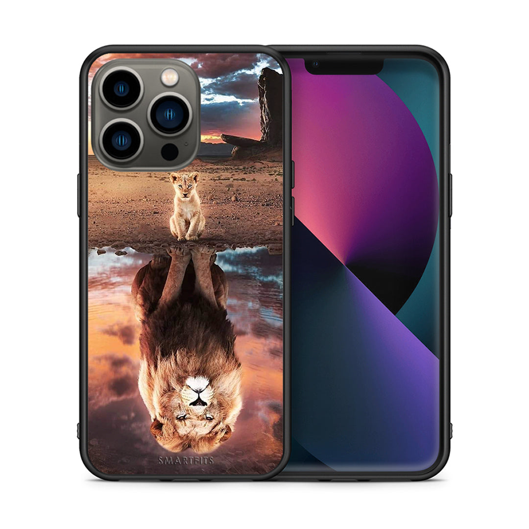 Θήκη Αγίου Βαλεντίνου iPhone 13 Pro Sunset Dreams από τη Smartfits με σχέδιο στο πίσω μέρος και μαύρο περίβλημα | iPhone 13 Pro Sunset Dreams case with colorful back and black bezels