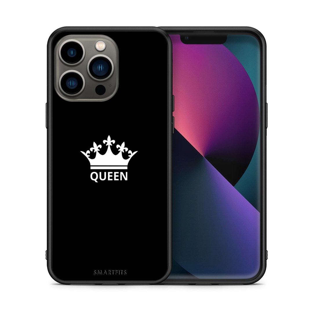 Θήκη iPhone 13 Pro Queen Valentine από τη Smartfits με σχέδιο στο πίσω μέρος και μαύρο περίβλημα | iPhone 13 Pro Queen Valentine case with colorful back and black bezels