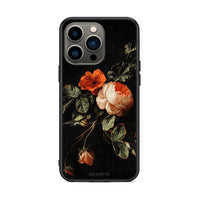 Thumbnail for iPhone 13 Pro Vintage Roses θήκη από τη Smartfits με σχέδιο στο πίσω μέρος και μαύρο περίβλημα | Smartphone case with colorful back and black bezels by Smartfits