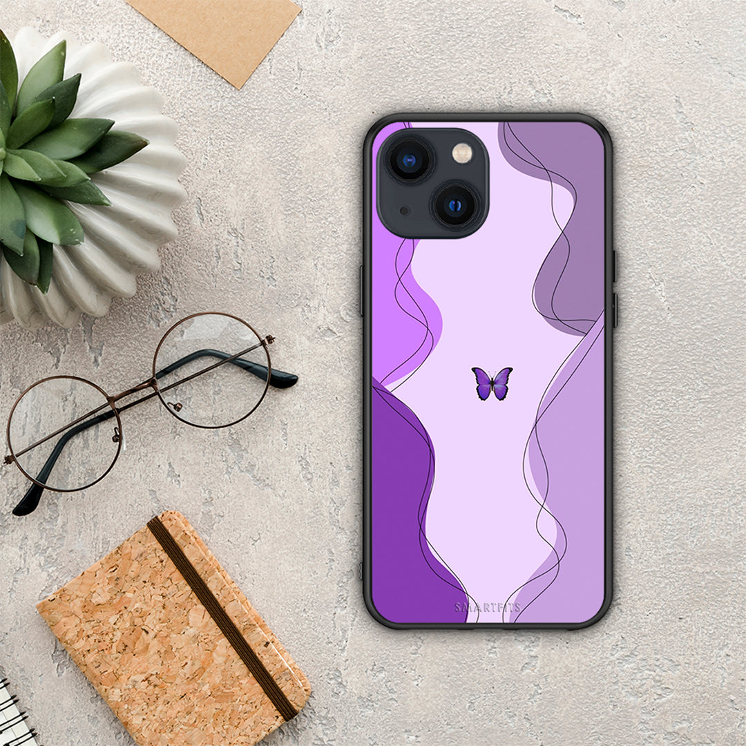 Purple Mariposa - iPhone 13 Mini case
